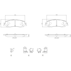  stabdžių trinkelių rinkinys, diskinis stabdys <small>PRIME LINE</small>