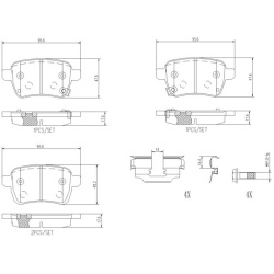  stabdžių trinkelių rinkinys, diskinis stabdys <small>PRIME LINE</small>