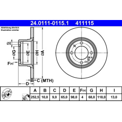  stabdžių diskas (1vnt)