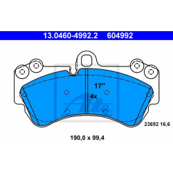  stabdžių trinkelių rinkinys, diskinis stabdys