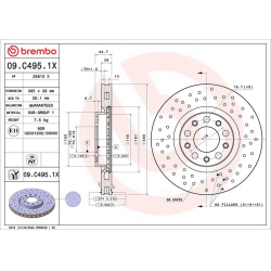  stabdžių diskas (1vnt) <small>XTRA LINE - Xtra</small>