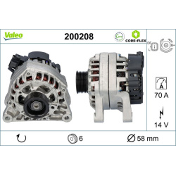 kintamosios srovės generatorius <small>VALEO CORE-FLEX</small>