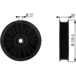  kreipiantysis skriemulys, V formos rumbuotas diržas <small>DriveAlign™</small>