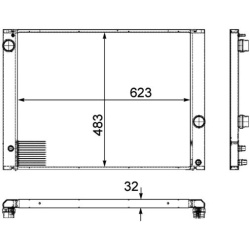  radiatorius, variklio aušinimas <small>BEHR *** PREMIUM LINE ***</small>