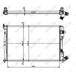  radiatorius, variklio aušinimas <small>EASY FIT</small>