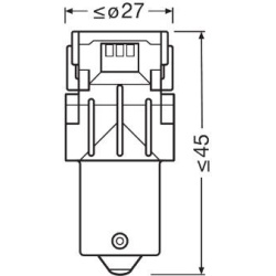  lemputė, atbulinės eigos žibintas <small>LEDriving® SL</small>