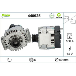  kintamosios srovės generatorius <small>VALEO RE-GEN REMANUFACTURED</small>