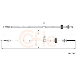 trosas, stovėjimo stabdys  trosas, stovėjimo stabdys
