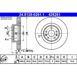 stabdžių diskas (1vnt)  stabdžių diskas (1vnt)