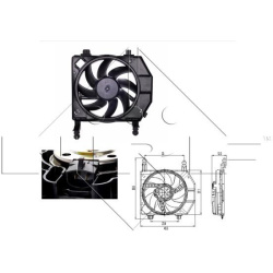  ventiliatorius, radiatoriaus