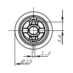  Vykdomasis elementas, žibintų diapazono reguliavimas