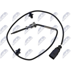  jutiklis, išmetamųjų dujų temperatūra