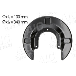  apsauginis skydas, stabdžių diskas <small>Original AIC Quality</small>