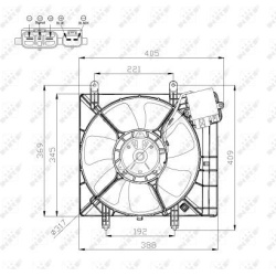  ventiliatorius, radiatoriaus