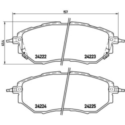  stabdžių trinkelių rinkinys, diskinis stabdys <small>PRIME LINE</small>