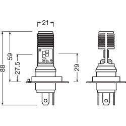  lemputė, priekinis žibintas <small>LEDriving® HLM EASY</small>