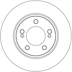  stabdžių diskas (1vnt) <small>TRW SINGLE</small>