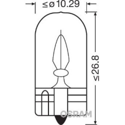  lemputė, kontūro / gabaritinis žibintas <small>ORIGINAL</small>