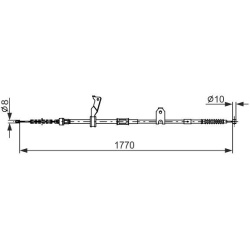 trosas, stovėjimo stabdys