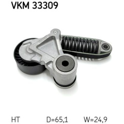  diržo įtempiklis, V formos rumbuotas diržas