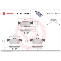  stabdžių trinkelių rinkinys, diskinis stabdys <small>BEYOND LINE - EV</small>