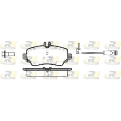  stabdžių trinkelių rinkinys, diskinis stabdys