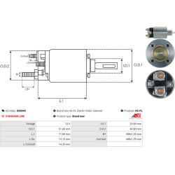  solenoidinis jungiklis, starteris <small>AS</small>