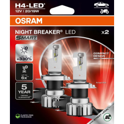 lemputė, priekinis žibintas <small>NIGHT BREAKER® LED SMART H4</small>