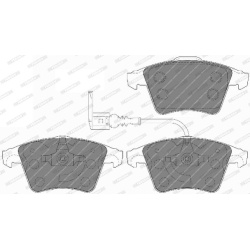  stabdžių trinkelių rinkinys, diskinis stabdys <small>PREMIER ECO FRICTION</small>