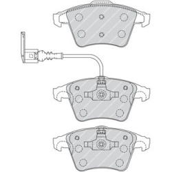 stabdžių trinkelių rinkinys, diskinis stabdys <small>PREMIER ECO FRICTION</small>