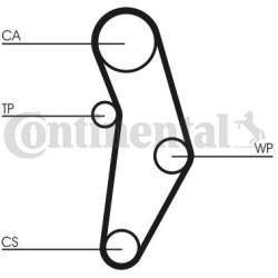  vandens siurblio ir paskirstymo diržo komplektas