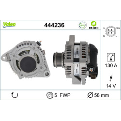  kintamosios srovės generatorius <small>VALEO RE-GEN REMANUFACTURED</small>