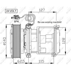  kompresorius, oro kondicionierius <small>EASY FIT</small>