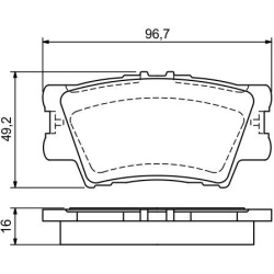  stabdžių trinkelių rinkinys, diskinis stabdys