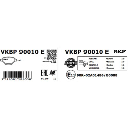  stabdžių trinkelių rinkinys, diskinis stabdys