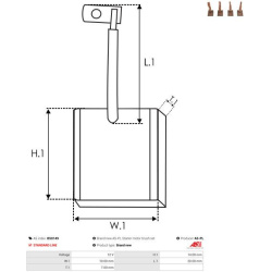  anglies šepetėlis, starteris <small>AS</small>
