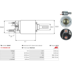  solenoidinis jungiklis, starteris <small>AS</small>