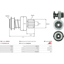  laisvos eigos pavara, starteris <small>AS</small>