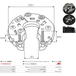  lygintuvas, kintamosios srovės generatorius <small>AS</small>