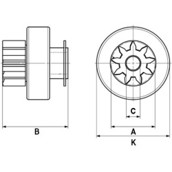  laisvos eigos pavara, starteris