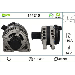  kintamosios srovės generatorius <small>VALEO RE-GEN REMANUFACTURED</small>