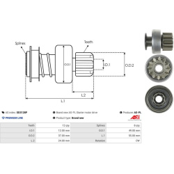  laisvos eigos pavara, starteris <small>AS</small>