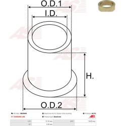  įvorė, starterio velenas <small>AS</small>