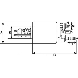  solenoidinis jungiklis, starteris