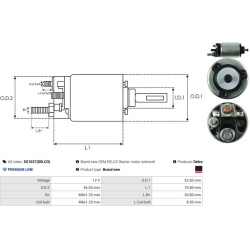  solenoidinis jungiklis, starteris <small>Delco</small>
