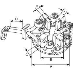  laikiklis, angliniai šepetėliai
