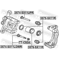 stūmoklis, stabdžių apkaba