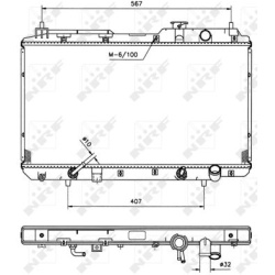  radiatorius, variklio aušinimas <small>EASY FIT</small>