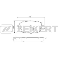  stabdžių trinkelių rinkinys, diskinis stabdys <small>COTEC</small>