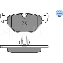  stabdžių trinkelių rinkinys, diskinis stabdys <small>MEYLE-ORIGINAL: True to OE.</small>